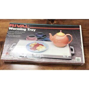 VINTAGE RIVAL WARMING TRAY WHITE MODEL 609